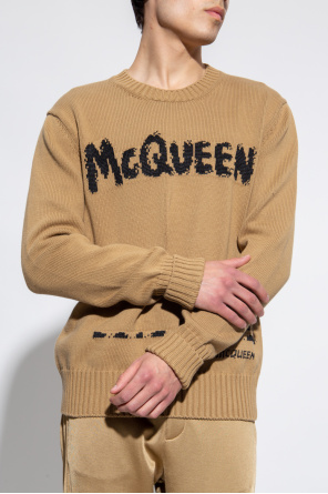 【送料&関税込】Alexander McQueen Graffiti Print Sweater Alexander McQueen graffiti-print Sweatshirt | Black | FARFETCH